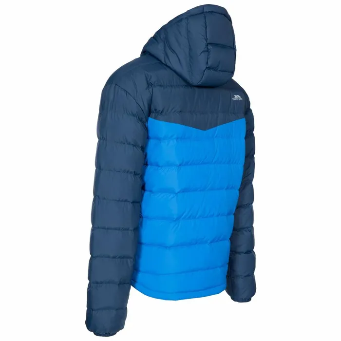 Oskar Padded Water Resistant Jacket Navy Men Trespass Padded Jackets