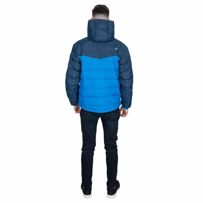 Oskar Padded Water Resistant Jacket Navy Men Trespass Padded Jackets
