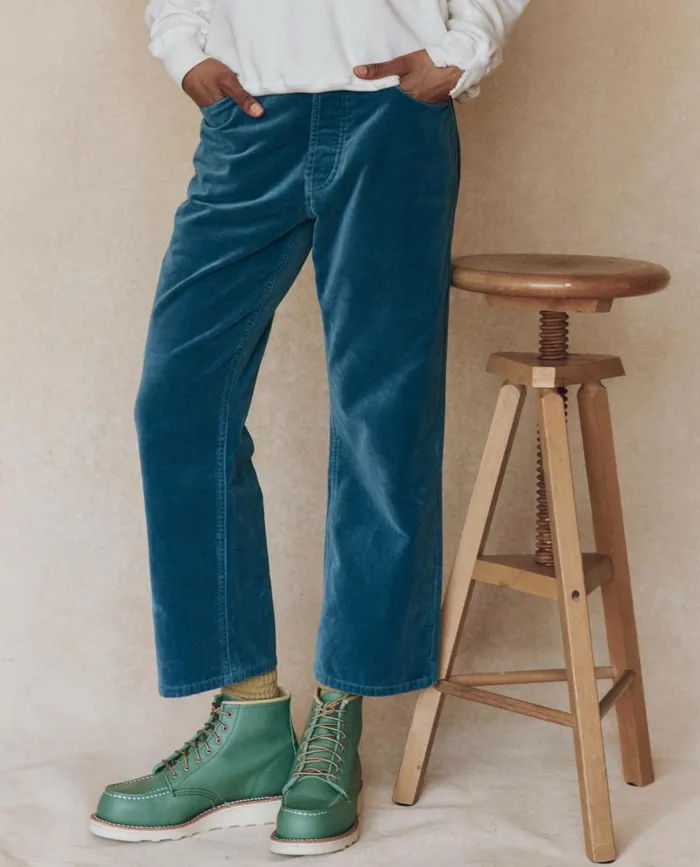 Pants Women The Great The Velvet Wayne Jean Blue Jewel Pants Women The Great The Velvet Wayne Jean Blue Jewel