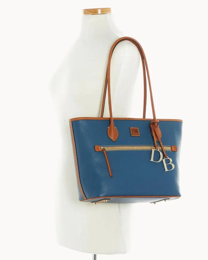 Pebble Grain Tote Jeans Women Dooney and Bourke Totes Pebble Grain Tote Jeans Women Dooney and Bourke Totes