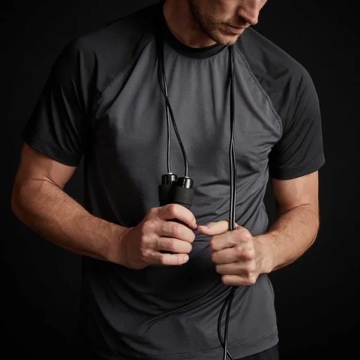 Performance Tops Men James Perse Two Tone Short Sleeve Raglan Crew Slateblack Performance Tops Men James Perse Two Tone Short Sleeve Raglan Crew Slateblack