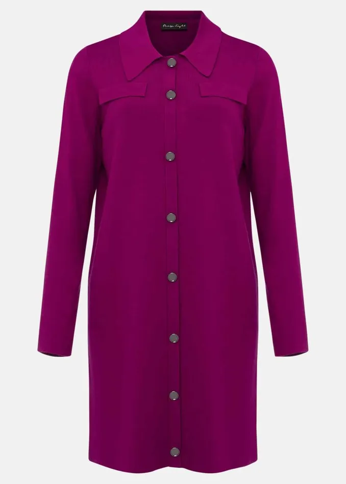 Phase Eight Dresses Azealia Fine Knit Collared Tunic Dress Purple 8211 Women Phase Eight Dresses Azealia Fine Knit Collared Tunic Dress Purple 8211 Women