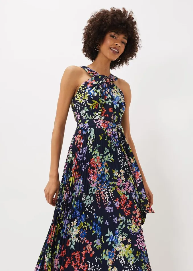 Phase Eight Dresses Fenella Pleated Floral Dress French Navy Multi 8211 Women Phase Eight Dresses Fenella Pleated Floral Dress French Navy Multi 8211 Women