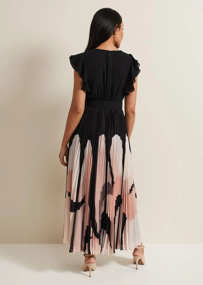 Phase Eight Dresses Petite Isla Printed Skirt Maxi Dress Multicoloured 8211 Women Phase Eight Dresses Petite Isla Printed Skirt Maxi Dress Multicoloured 8211 Women