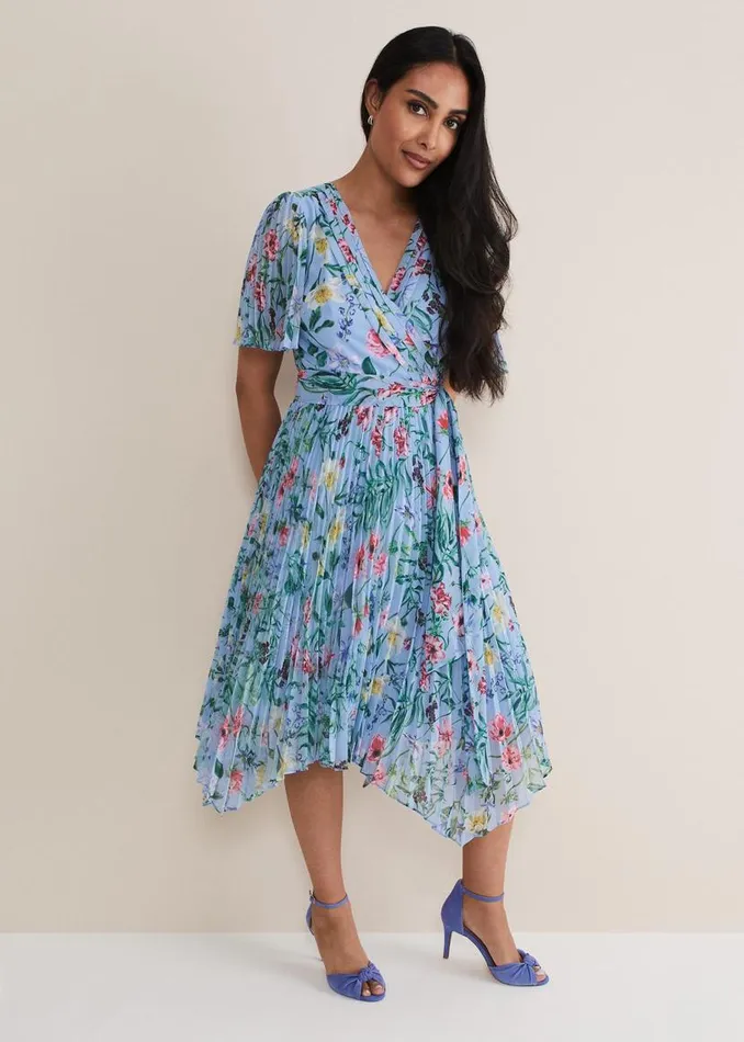 Phase Eight Dresses Petite Kendall Floral Midi Dress Multicoloured 8211 Women