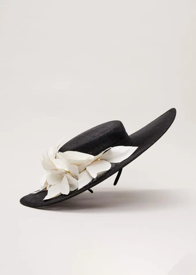 Phase Eight Fascinators and Hats 3d Flower Statement Boater Fascinator Blackivory 8211 Women Phase Eight Fascinators and Hats 3d Flower Statement Boater Fascinator Blackivory 8211 Women