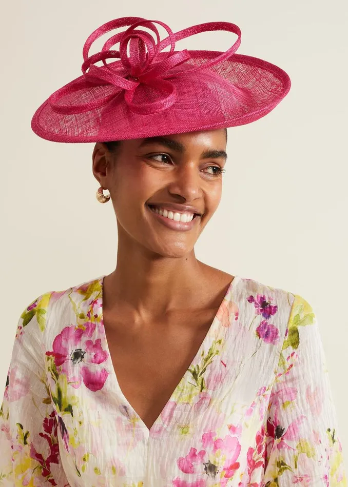 Phase Eight Fascinators and Hats Pink Triple Twist Midi Disc Fascinator Pink 8211 Women Phase Eight Fascinators and Hats Pink Triple Twist Midi Disc Fascinator Pink 8211 Women