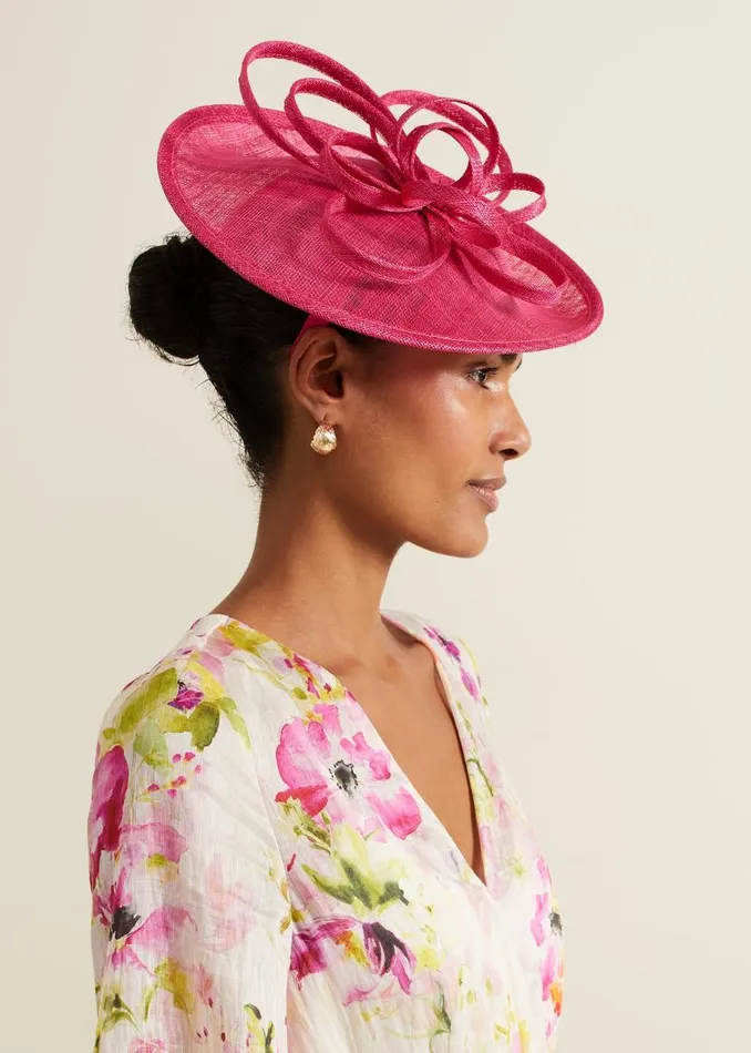Phase Eight Fascinators and Hats Pink Triple Twist Midi Disc Fascinator Pink 8211 Women Phase Eight Fascinators and Hats Pink Triple Twist Midi Disc Fascinator Pink 8211 Women