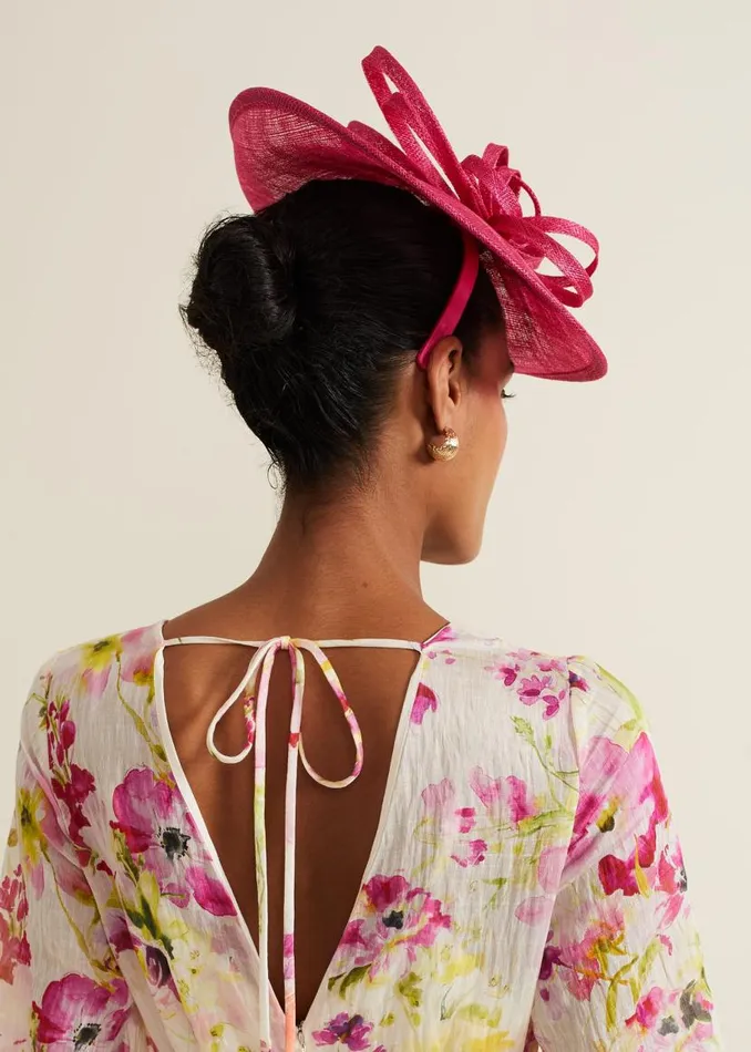 Phase Eight Fascinators and Hats Pink Triple Twist Midi Disc Fascinator Pink 8211 Women Phase Eight Fascinators and Hats Pink Triple Twist Midi Disc Fascinator Pink 8211 Women