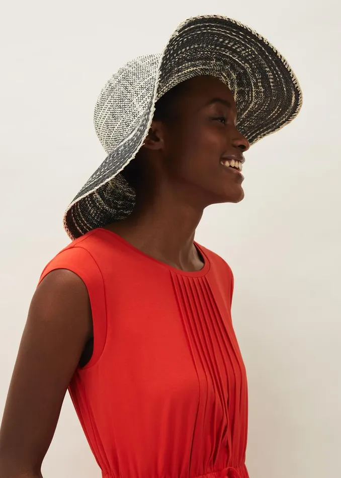 Phase Eight Fascinators and Hats Tali Black And White Straw Hat Multicoloured 8211 Women Phase Eight Fascinators and Hats Tali Black And White Straw Hat Multicoloured 8211 Women