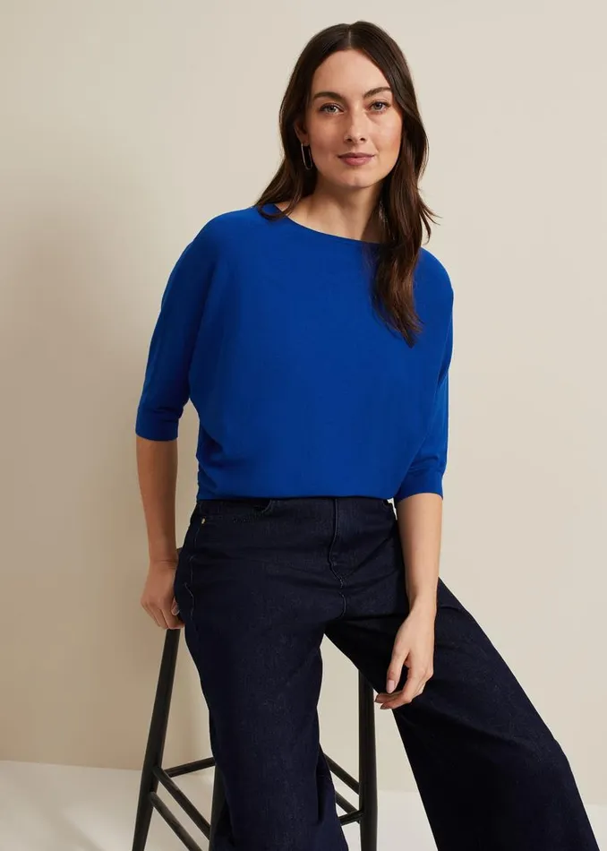 Phase Eight Knitwear Cristine Knit Jumper Cobalt 8211 Women