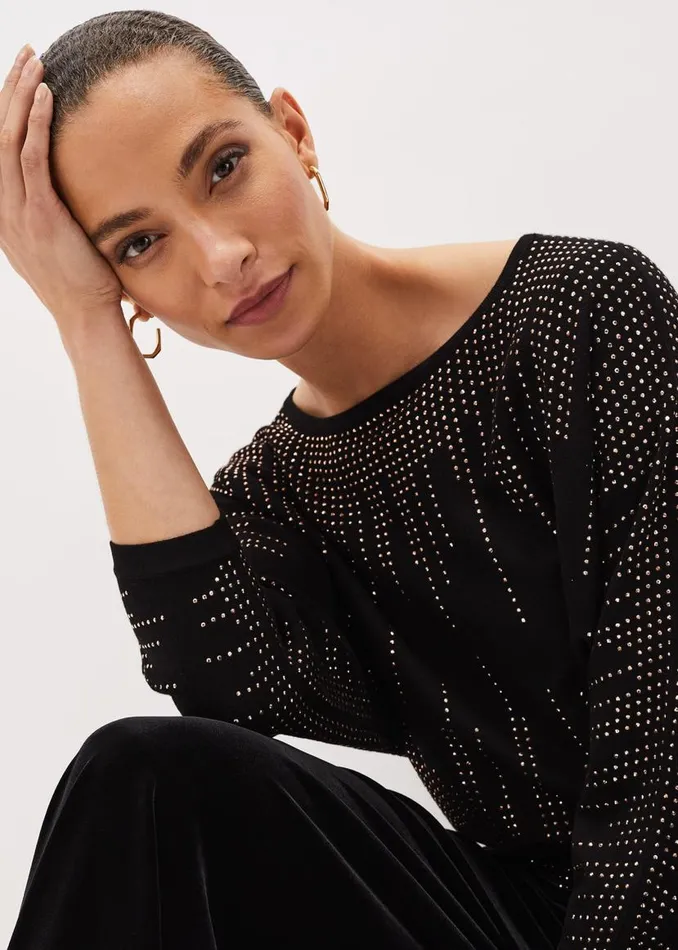 Phase Eight Knitwear Sophian Embellished Fine Knit Jumper Rose Gold 8211 Women Phase Eight Knitwear Sophian Embellished Fine Knit Jumper Rose Gold 8211 Women