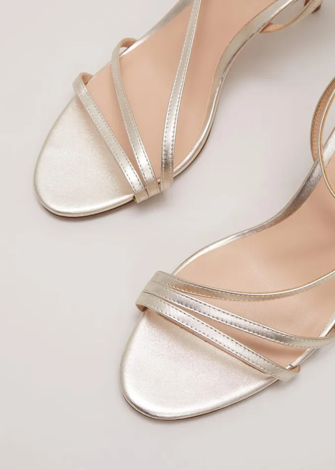 Phase Eight Occasion Shoes Leather Barely There Strappy Sandal Gold 8211 Women Phase Eight Occasion Shoes Leather Barely There Strappy Sandal Gold 8211 Women