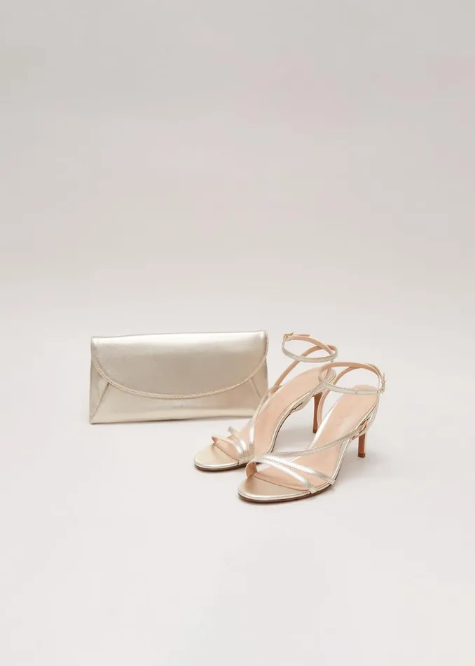 Phase Eight Occasion Shoes Leather Barely There Strappy Sandal Gold 8211 Women Phase Eight Occasion Shoes Leather Barely There Strappy Sandal Gold 8211 Women