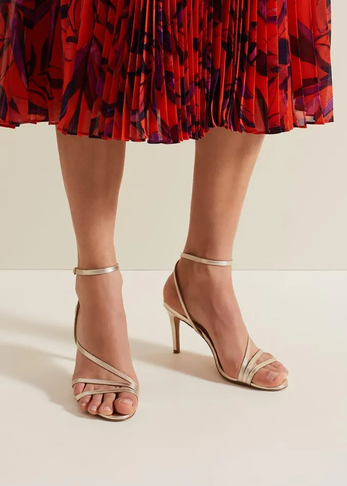 Phase Eight Occasion Shoes Leather Barely There Strappy Sandal Gold 8211 Women Phase Eight Occasion Shoes Leather Barely There Strappy Sandal Gold 8211 Women