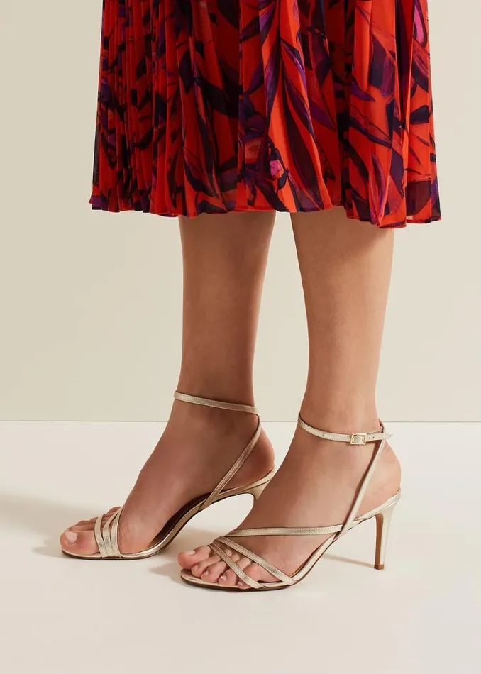Phase Eight Occasion Shoes Leather Barely There Strappy Sandal Gold 8211 Women Phase Eight Occasion Shoes Leather Barely There Strappy Sandal Gold 8211 Women