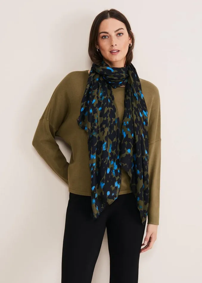 Phase Eight Scarves Nell Confetti Lightweight Scarf Khakimulti 8211 Women