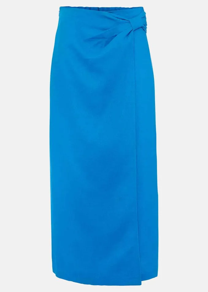 Phase Eight Skirts Hayden Linen Wrap Skirt Blue 8211 Women