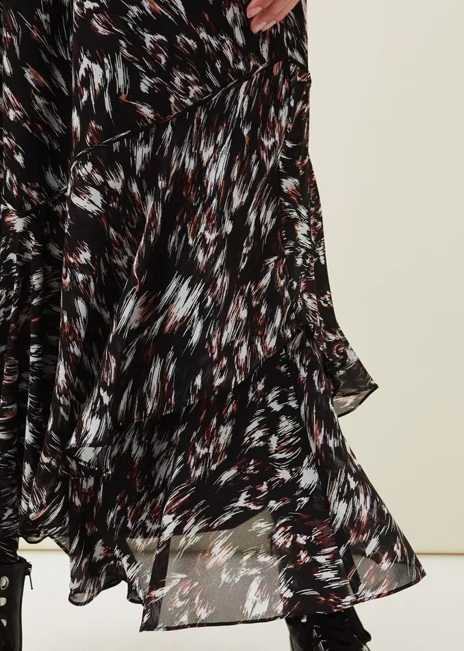 Phase Eight Skirts Kayley Abstract Print Maxi Skirt Navymulti 8211 Women