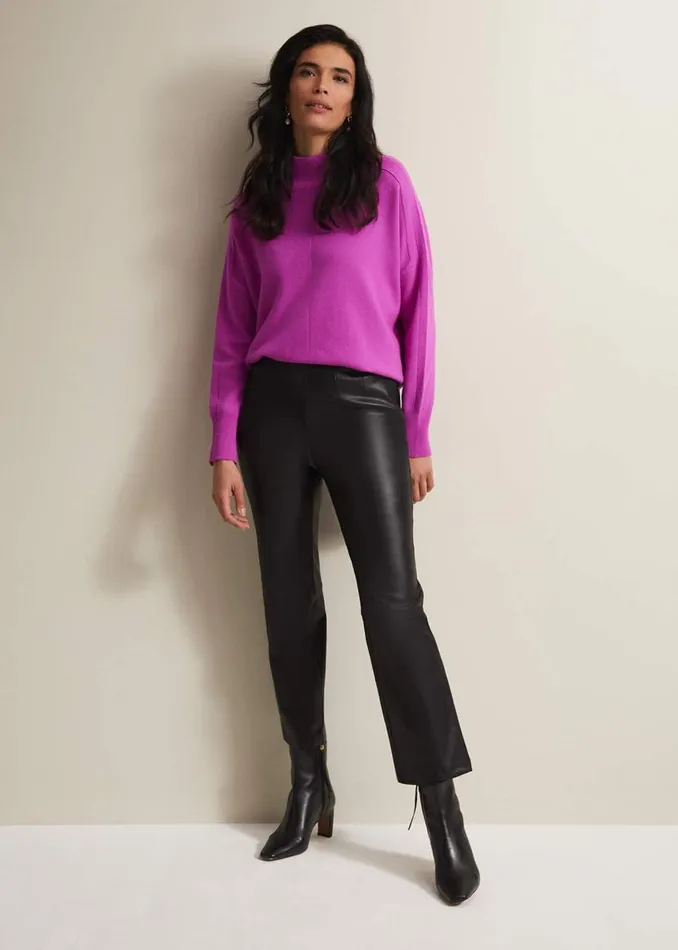 Phase Eight Trousers Marielle Black Faux Leather Cropped Trousers Black 8211 Women Phase Eight Trousers Marielle Black Faux Leather Cropped Trousers Black 8211 Women