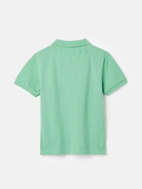 Polo Shirts Boys Joules Green Pique Cotton Polo Shirt