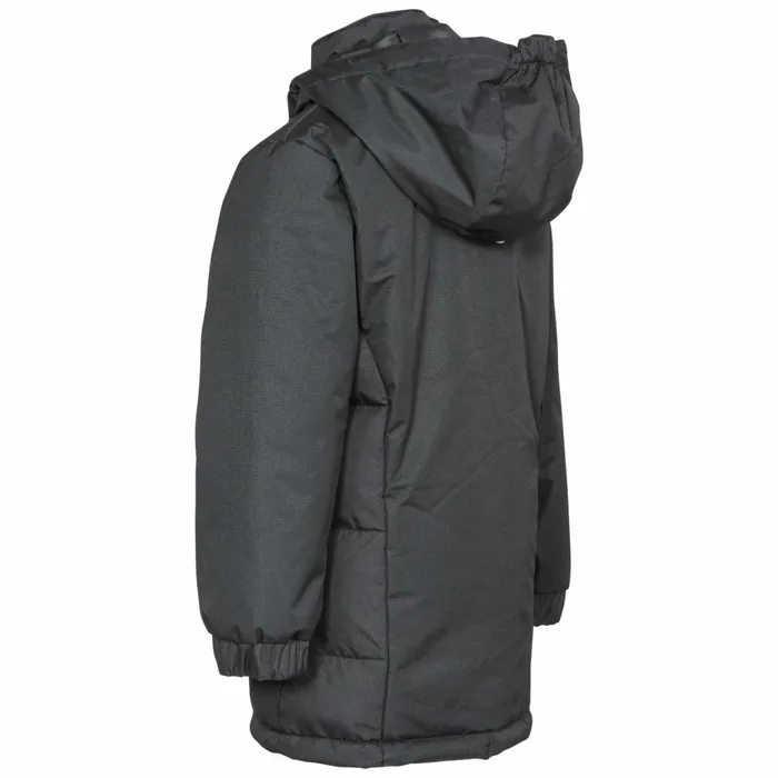 Primula Water Resistant Jacket Black Kids Trespass School Jackets