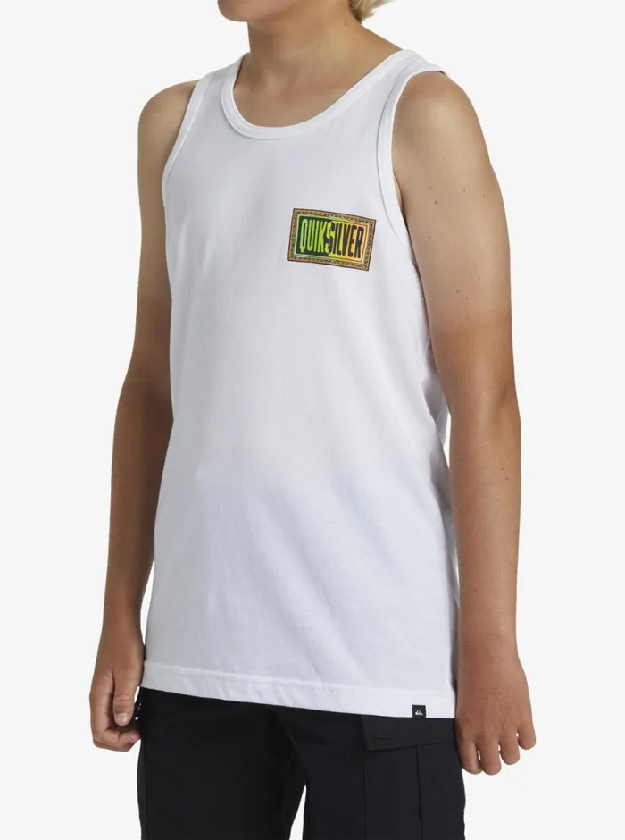 Quiksilver 816 Day Tripper TShirt White Boys Tees Quiksilver 816 Day Tripper TShirt White Boys Tees