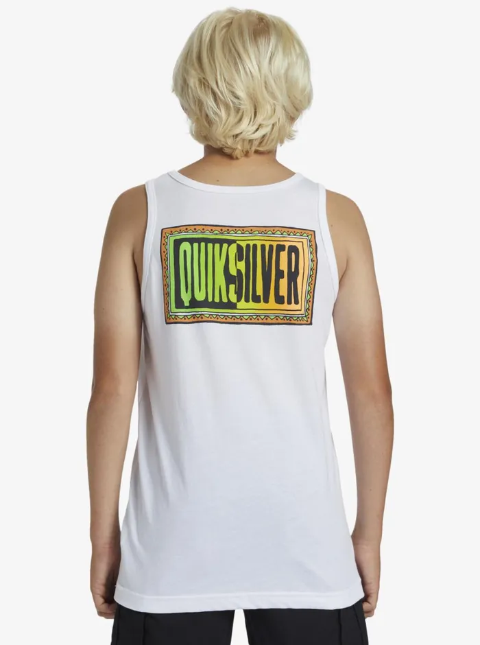 Quiksilver 816 Day Tripper TShirt White Boys Tees Quiksilver 816 Day Tripper TShirt White Boys Tees