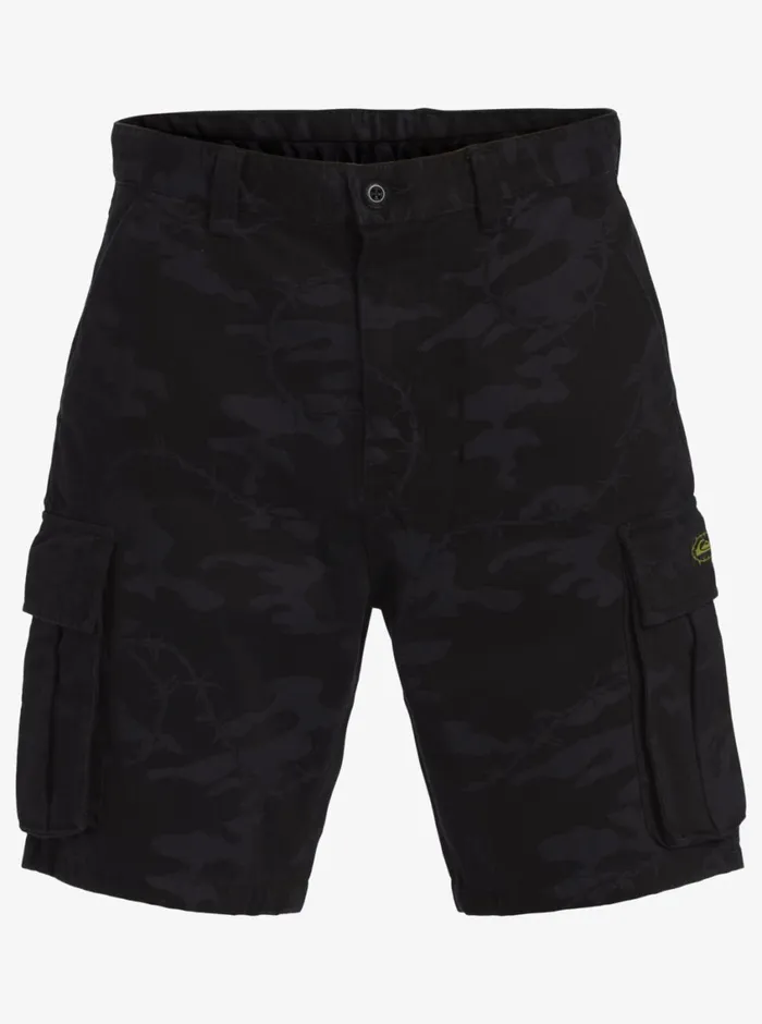Quiksilver Mikey Cargo Shorts Tarmac Mongrel Camo Mens Shorts and Amphibians Quiksilver Mikey Cargo Shorts Tarmac Mongrel Camo Mens Shorts and Amphibians