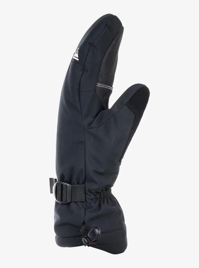Quiksilver Mission Mitt Insulated SkiSnowboard Mittens True Black Mens Accessories Quiksilver Mission Mitt Insulated SkiSnowboard Mittens True Black Mens Accessories