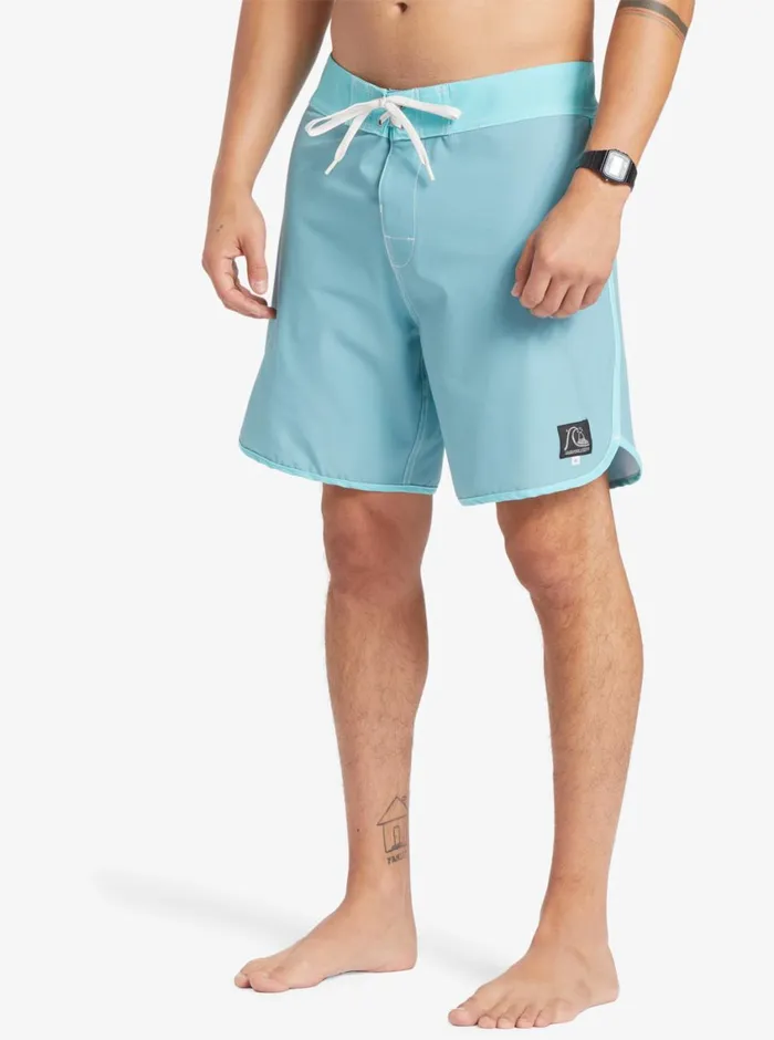 Quiksilver Original Scallop 18034 Boardshorts Reef Waters Mens Shorts and Amphibians Quiksilver Original Scallop 18034 Boardshorts Reef Waters Mens Shorts and Amphibians