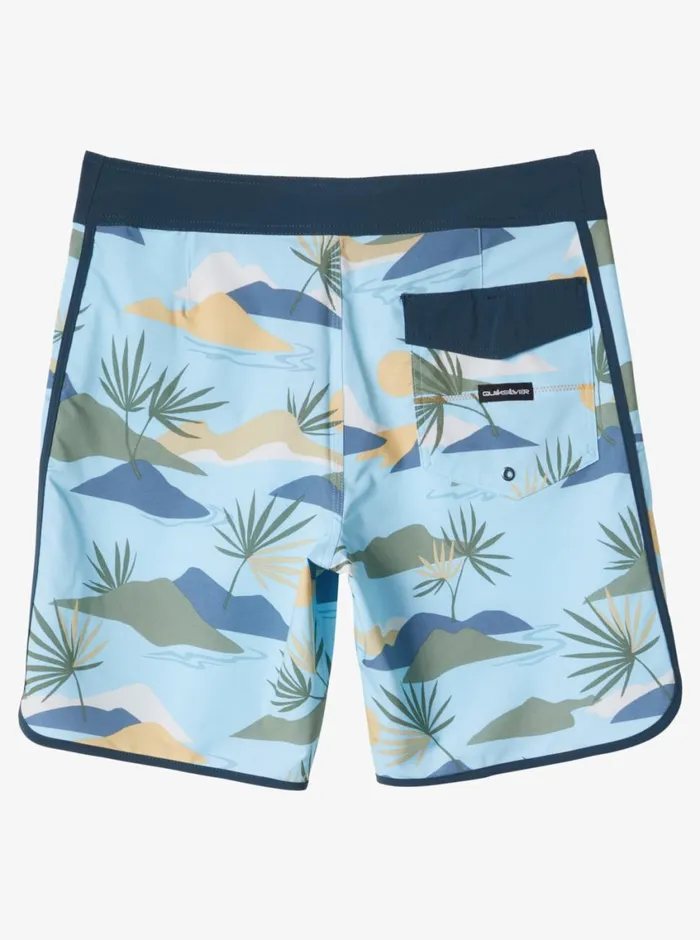 Quiksilver Surfsilk Scallop 19034 Boardshorts Sky Blue Mens Shorts and Amphibians Quiksilver Surfsilk Scallop 19034 Boardshorts Sky Blue Mens Shorts and Amphibians