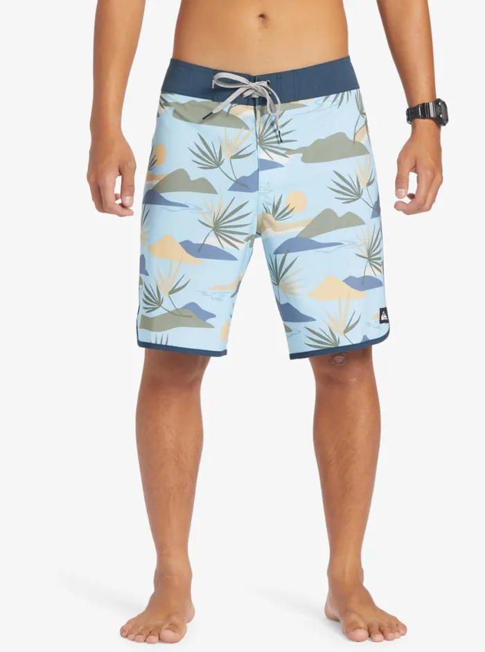 Quiksilver Surfsilk Scallop 19034 Boardshorts Sky Blue Mens Shorts and Amphibians Quiksilver Surfsilk Scallop 19034 Boardshorts Sky Blue Mens Shorts and Amphibians