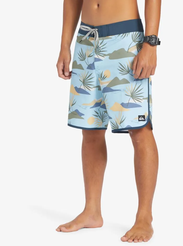 Quiksilver Surfsilk Scallop 19034 Boardshorts Sky Blue Mens Shorts and Amphibians Quiksilver Surfsilk Scallop 19034 Boardshorts Sky Blue Mens Shorts and Amphibians