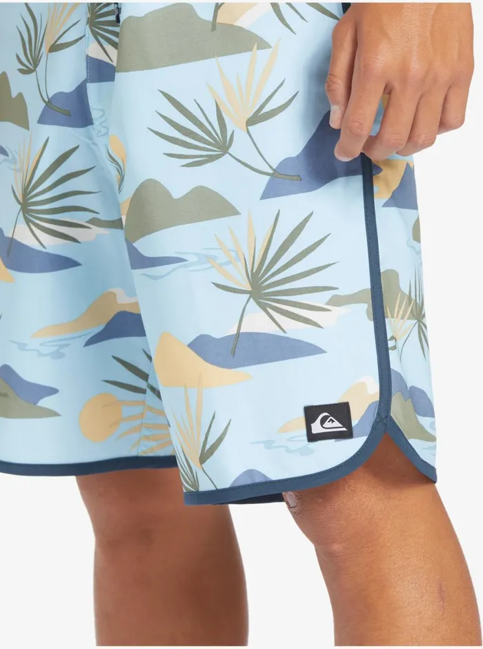 Quiksilver Surfsilk Scallop 19034 Boardshorts Sky Blue Mens Shorts and Amphibians Quiksilver Surfsilk Scallop 19034 Boardshorts Sky Blue Mens Shorts and Amphibians