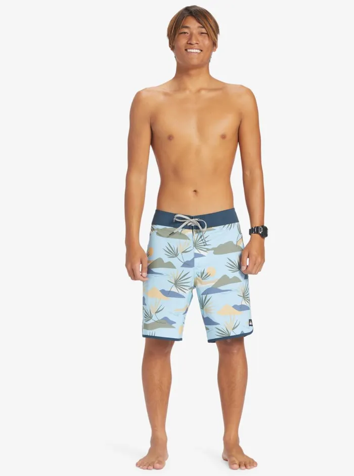 Quiksilver Surfsilk Scallop 19034 Boardshorts Sky Blue Mens Shorts and Amphibians Quiksilver Surfsilk Scallop 19034 Boardshorts Sky Blue Mens Shorts and Amphibians