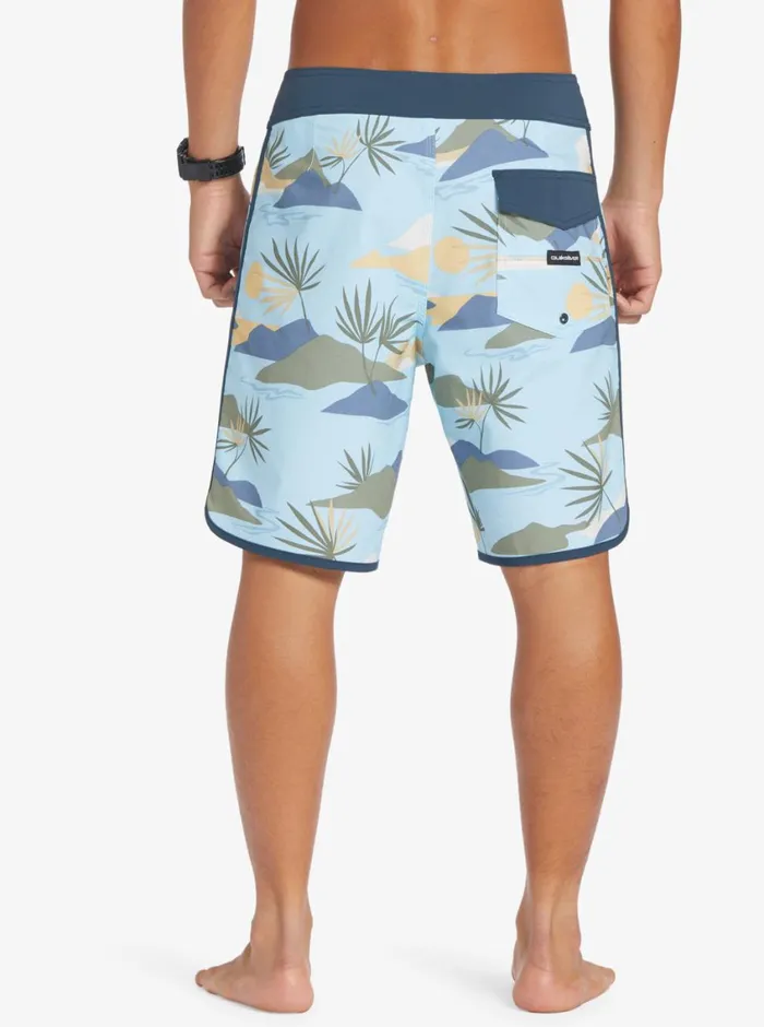 Quiksilver Surfsilk Scallop 19034 Boardshorts Sky Blue Mens Shorts and Amphibians Quiksilver Surfsilk Scallop 19034 Boardshorts Sky Blue Mens Shorts and Amphibians