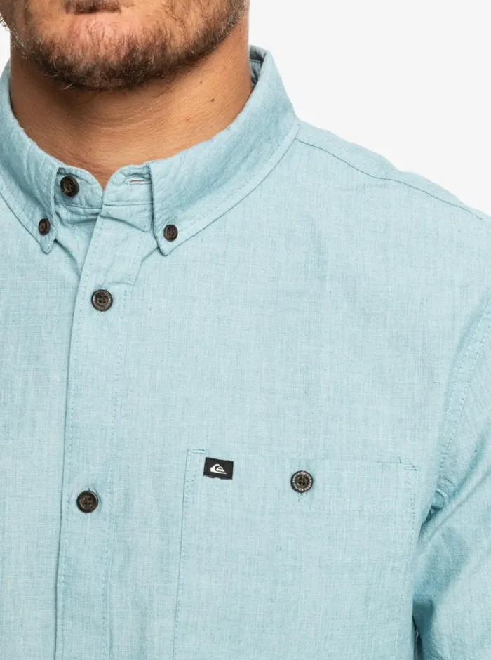 Quiksilver Winfall Short Sleeve Shirt Moroccan Blue Mens Shirts and Polos Quiksilver Winfall Short Sleeve Shirt Moroccan Blue Mens Shirts and Polos