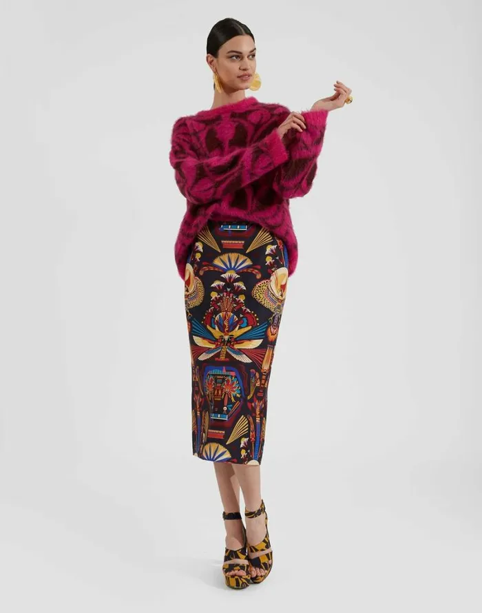 Ready To Wear Knitwear La Double J Camden Jumper Fuchsia and Bordeaux Ready To Wear Knitwear La Double J Camden Jumper Fuchsia and Bordeaux