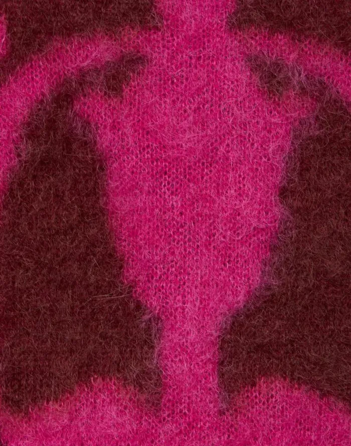 Ready To Wear Knitwear La Double J Camden Jumper Fuchsia and Bordeaux Ready To Wear Knitwear La Double J Camden Jumper Fuchsia and Bordeaux