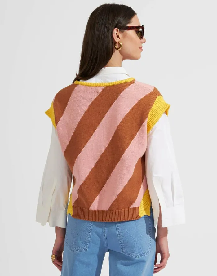 Ready To Wear Knitwear La Double J Veneziana Gilet Pink Ready To Wear Knitwear La Double J Veneziana Gilet Pink