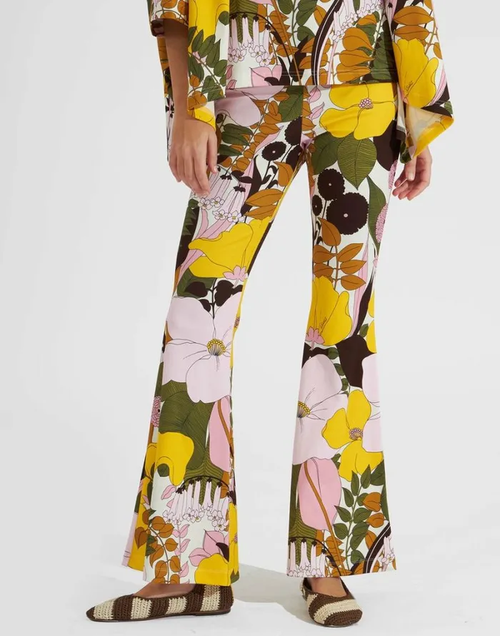 Ready To Wear Loungewear La Double J Meditation Pants Big Flower Rose Ready To Wear Loungewear La Double J Meditation Pants Big Flower Rose