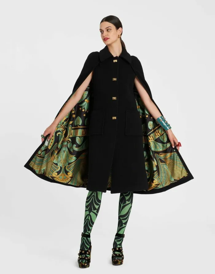 Ready To Wear Outerwear La Double J Milano Cape Black Ready To Wear Outerwear La Double J Milano Cape Black