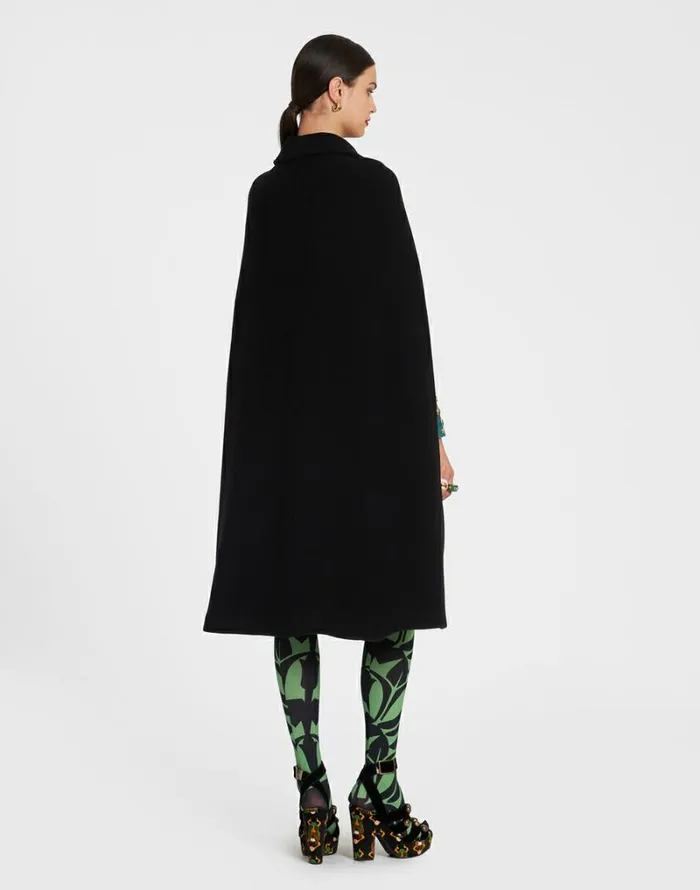 Ready To Wear Outerwear La Double J Milano Cape Black Ready To Wear Outerwear La Double J Milano Cape Black