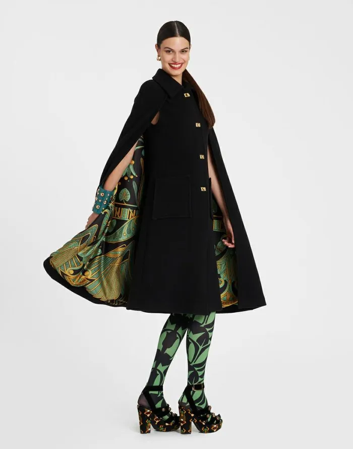 Ready To Wear Outerwear La Double J Milano Cape Black Ready To Wear Outerwear La Double J Milano Cape Black