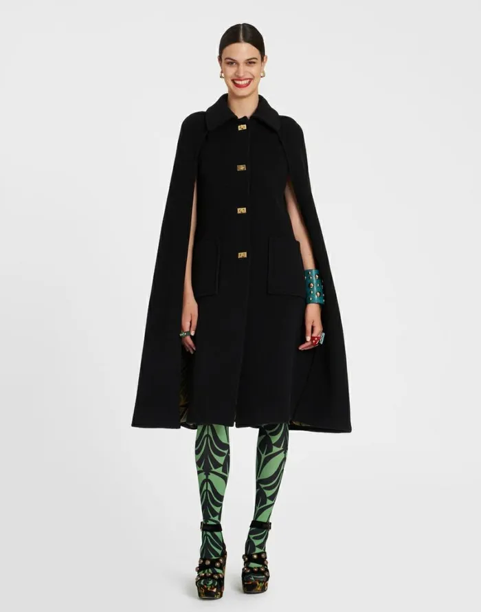 Ready To Wear Outerwear La Double J Milano Cape Black Ready To Wear Outerwear La Double J Milano Cape Black