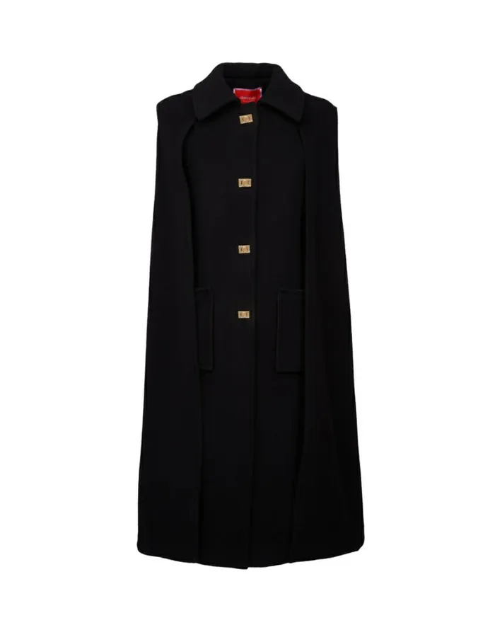 Ready To Wear Outerwear La Double J Milano Cape Black Ready To Wear Outerwear La Double J Milano Cape Black