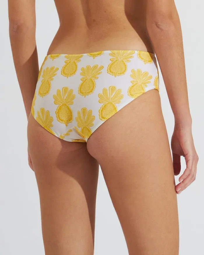 Ready To Wear Swimwear La Double J Boy Brief Pineapple Sunflower White Ready To Wear Swimwear La Double J Boy Brief Pineapple Sunflower White