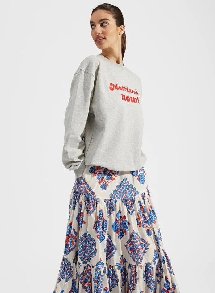Ready To Wear TShirts and Sweatshirts La Double J MATRIARCHY NOW Standup Sweatshirt Tunita Grigio Ready To Wear TShirts and Sweatshirts La Double J MATRIARCHY NOW Standup Sweatshirt Tunita Grigio