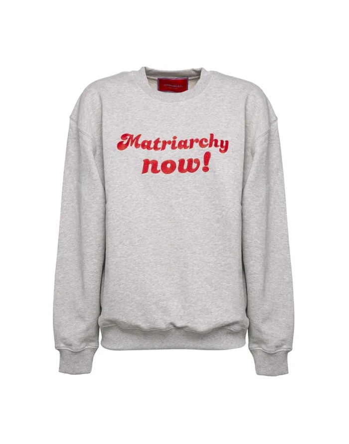 Ready To Wear TShirts and Sweatshirts La Double J MATRIARCHY NOW Standup Sweatshirt Tunita Grigio Ready To Wear TShirts and Sweatshirts La Double J MATRIARCHY NOW Standup Sweatshirt Tunita Grigio